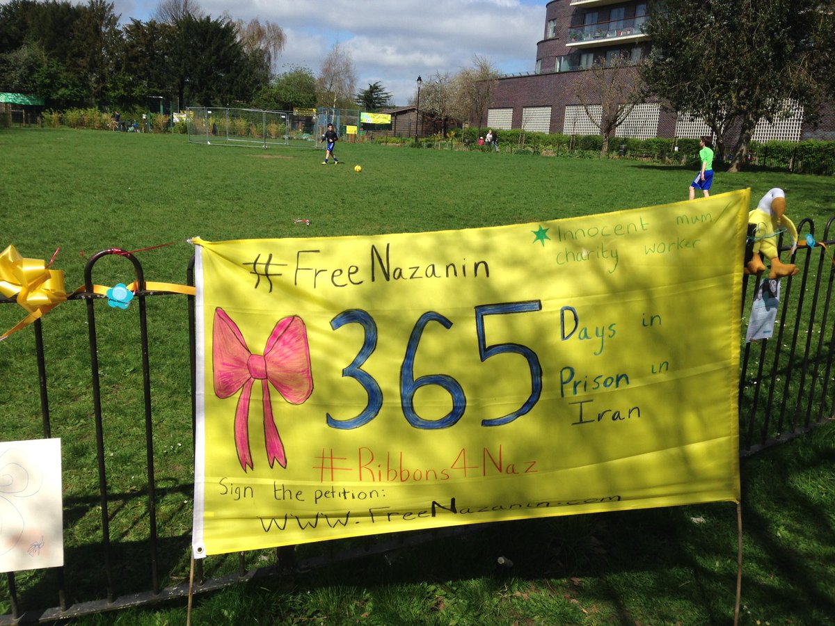 amnestylondon's tweet photo. Loads of ideas of what people would do with #onedayoffreedom - one year of campaigning to #FreeNazanin https://t.co/uGo3NbrPZN
