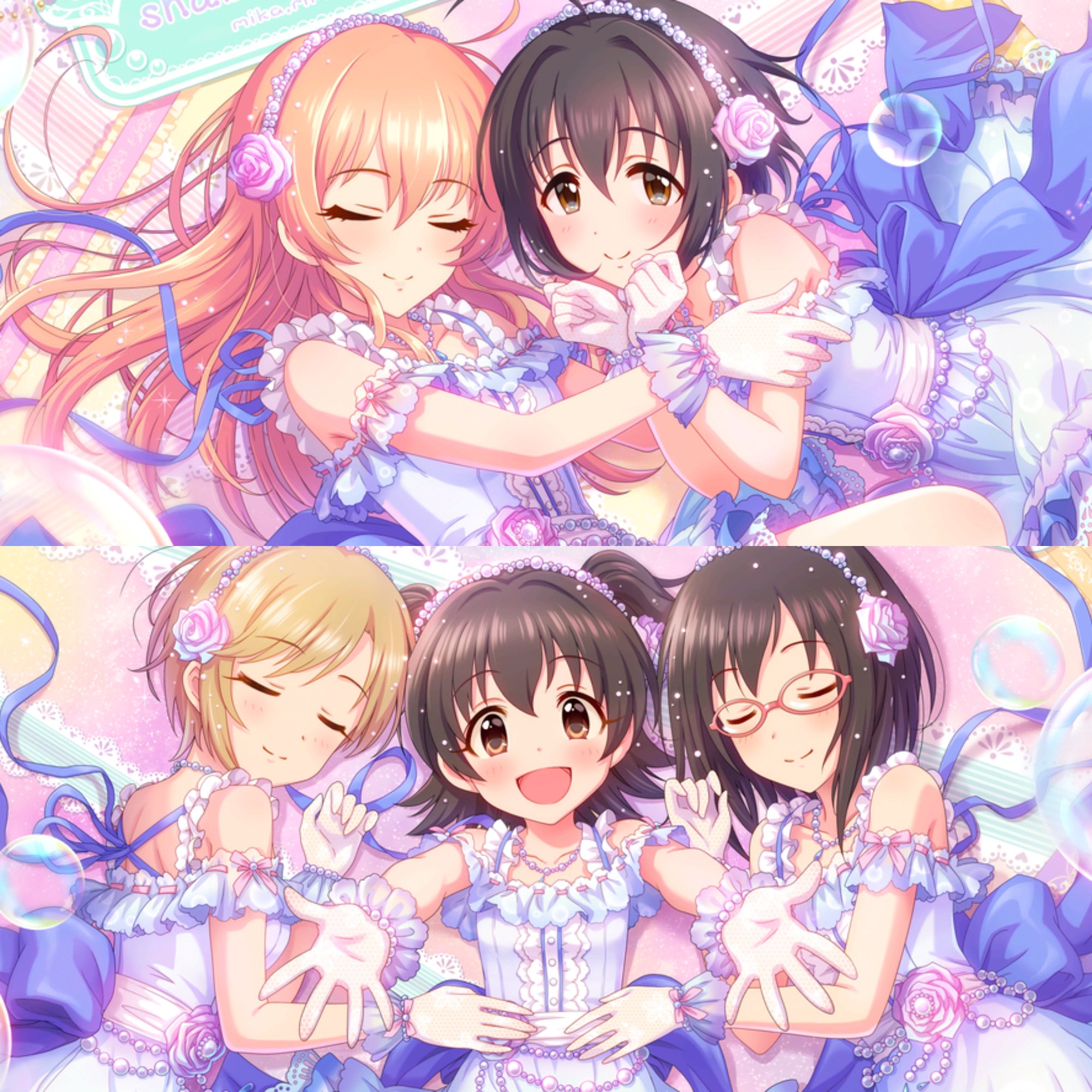 Deresute デレステ Eng Name N A Members Mika Miho Yumi Miria Haruna Song Shabon Song Originally A Mihomika Duet Origin Starlight Stage T Co Etamfkrgji Twitter