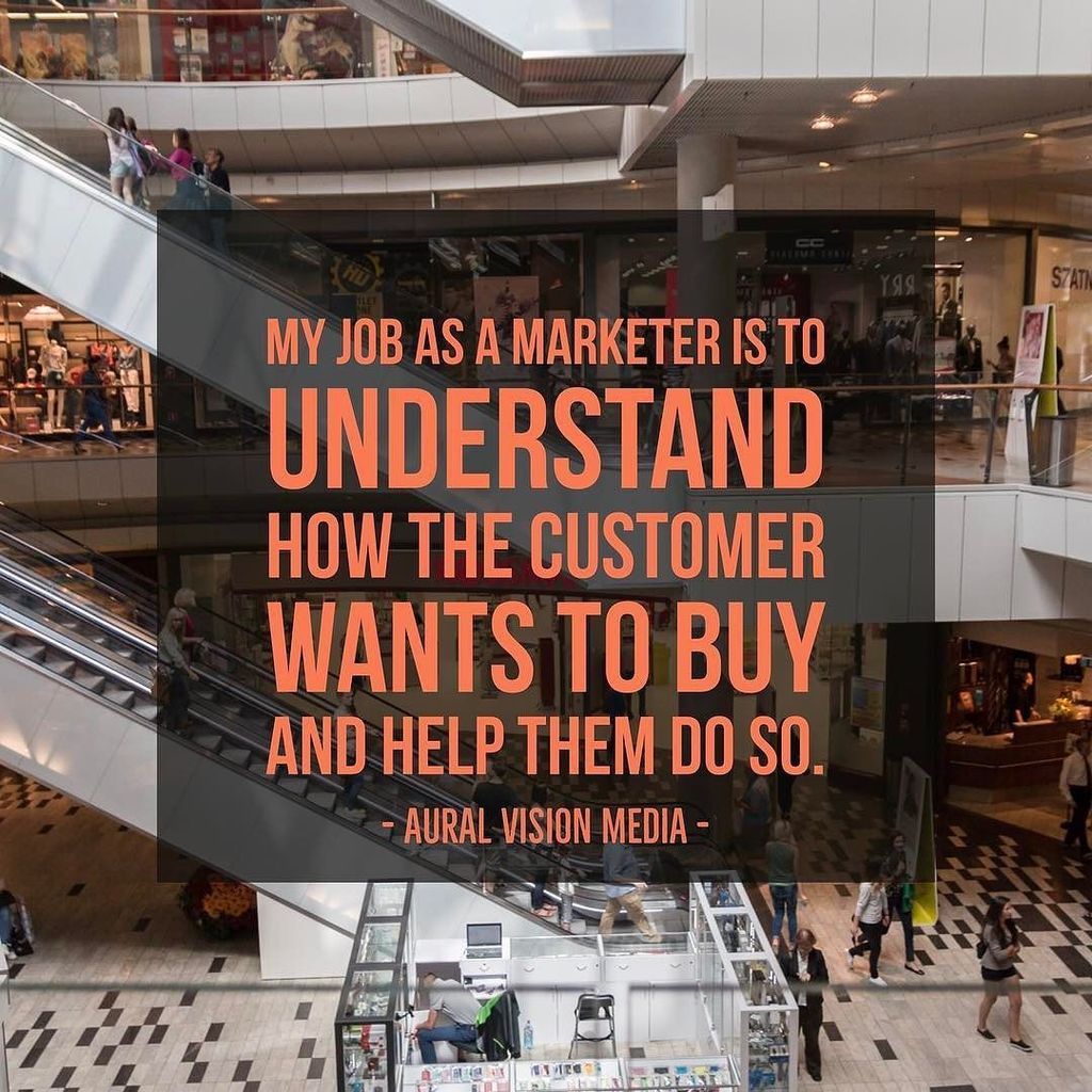 AuralVision_'s tweet photo. "My job as a marketer is to understand how the customer wants to buy and help them do so." #marketing #socialmedia… https://t.co/g5yHO3hrOi https://t.co/j3RWUwMGOj