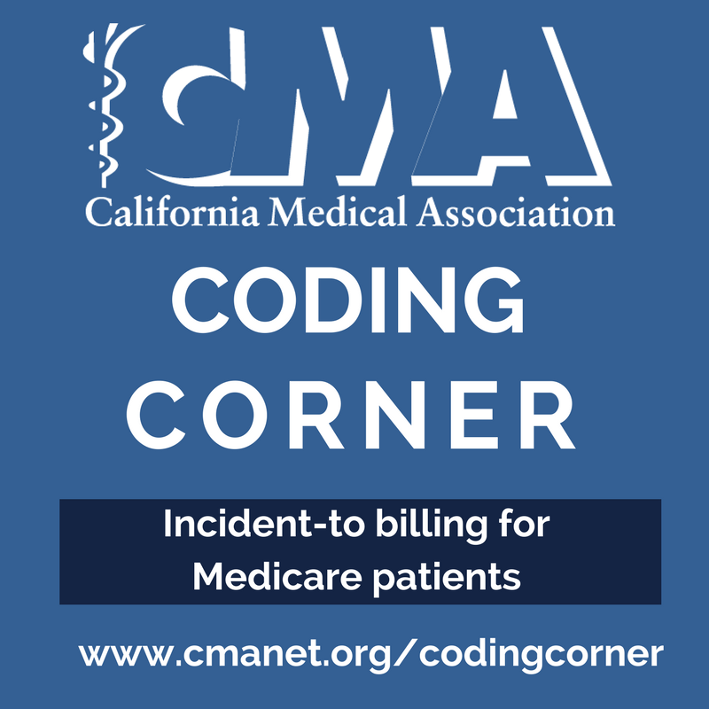 CMAdocs's tweet image. New #CodingCorner from April's #CMAPracticeResources: Incident-to billing for #Medicare patients cmanet.org/codingcorner #medicalcoding
