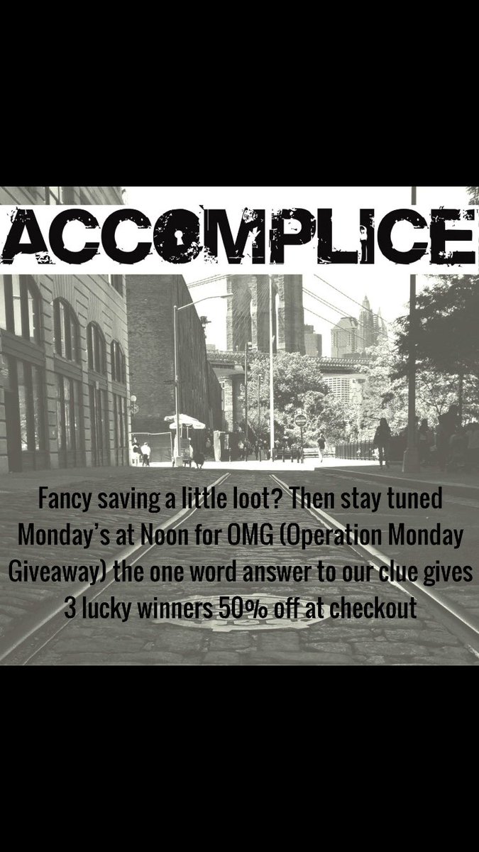 accompliceshow's tweet photo. #OMG #discounttickets #nyctheatre #immersivetheatre #weekendnyc #comedynyc #improvnyc #offthebeatenpath #uniquebday https://t.co/lKMJK0JGuO