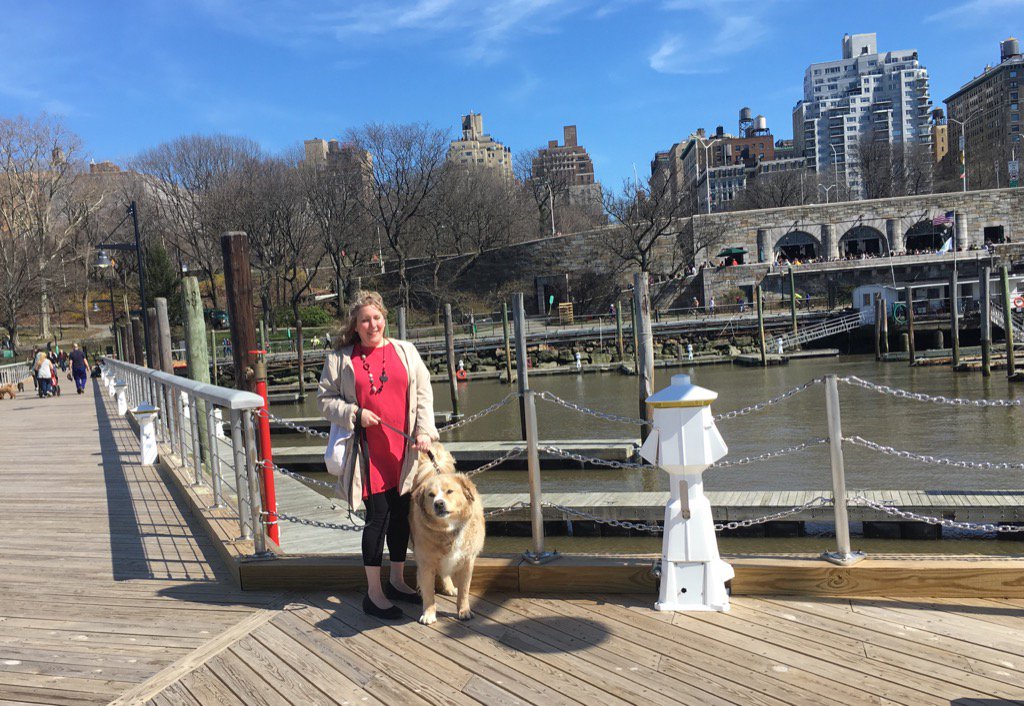 elizabethcaputo's tweet photo. Great day for an #UWS trek w LEO @RiversideParkNY @boatbasincafeNY new #ADock is great, check it out! https://t.co/u0GdLM8sk1