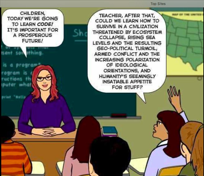 MoistureVapor8r's tweet photo. @viendetta @VanJones68 @thedreamcorps @RebuildDream @GreenForAll #Coding #stuff seems a good way for children to succeed; but Russian hackers got #USofOil. #ClimateChangeIsReal #humanism first @RevJJackson https://t.co/gMjCTEwQ1m