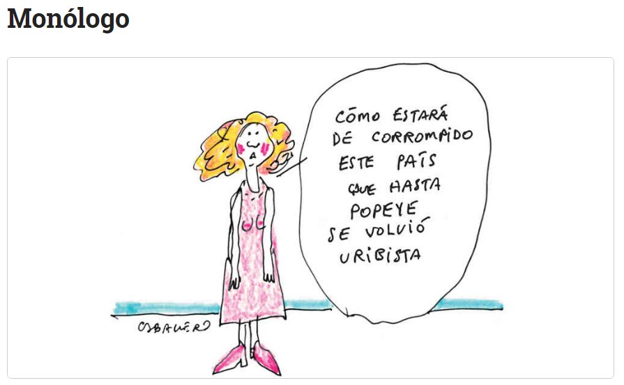 Que caricatura la del gran Antonio Caballero