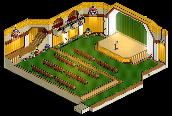 Habbo's tweet photo. Awww. Did anyone play when we decorated the Theatre for Easter all those years ago? 😍🐣 https://t.co/AnApHOg6qZ
