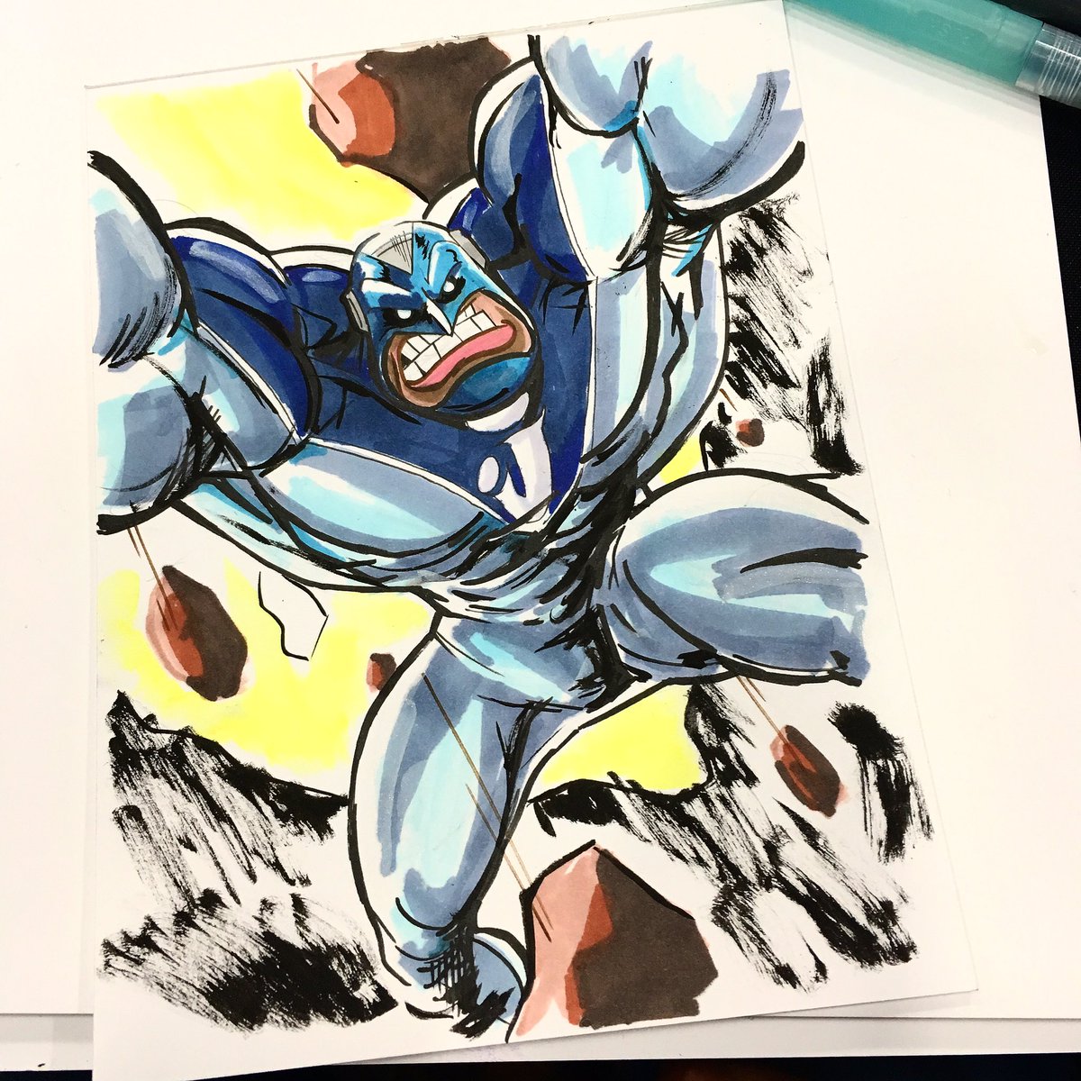 1800getatom's tweet photo. #superj as created by @HaroArtist! #colossuscon #kuretake https://t.co/iGu6kX6wlg