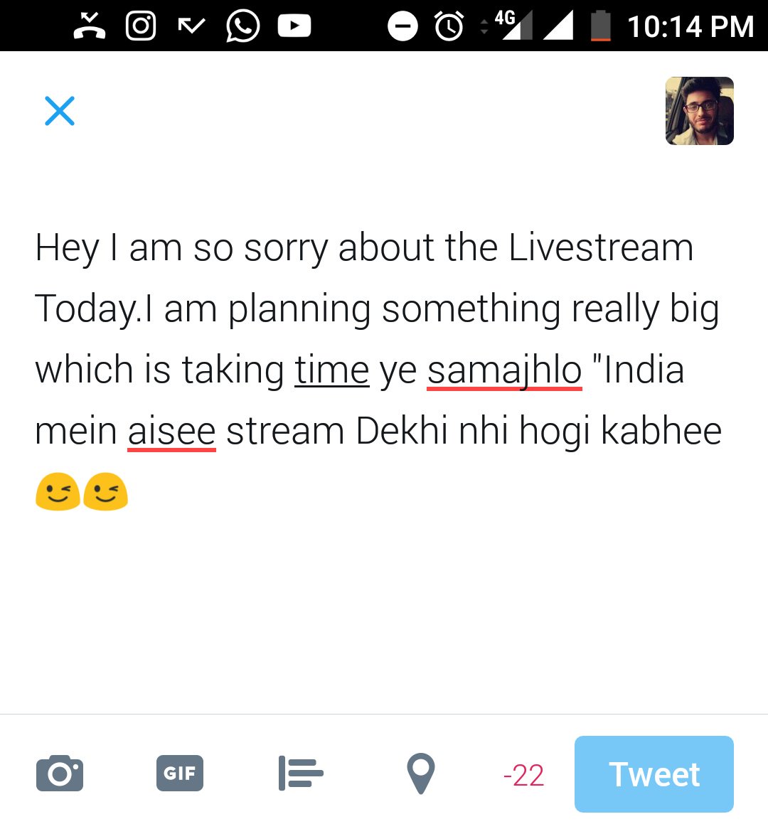 CarryMinati's tweet image. 