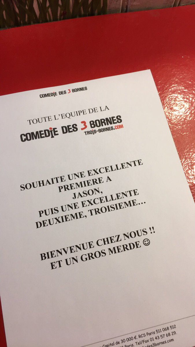 Jason_Rld's tweet photo. Premiere ce soir 💩😘 #onmanshow @Comedie3bornes https://t.co/P9urYTH5J6