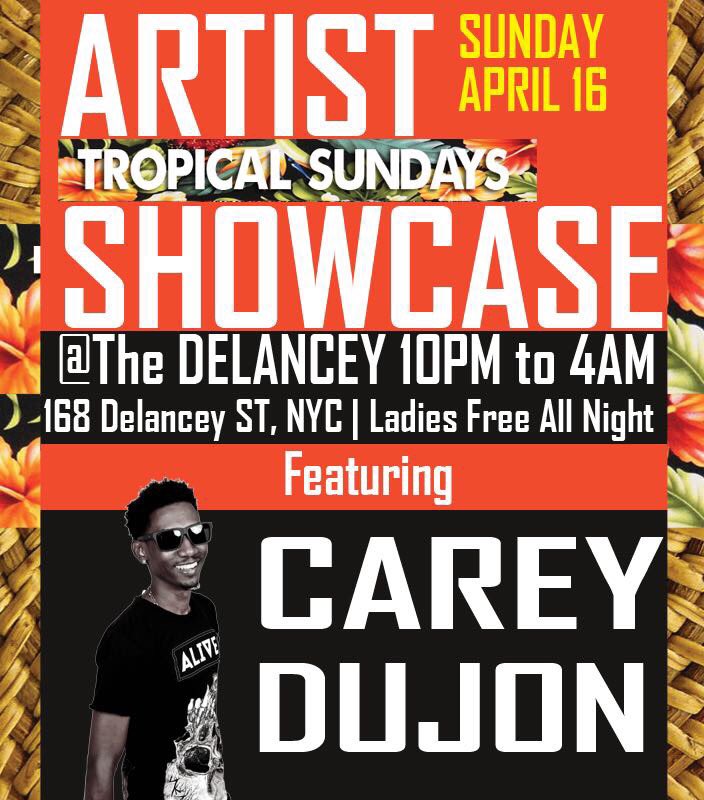 DujonCarey's tweet photo. ARTISTE SHOWCASE
🌴 TROPICAL 🌴 SUNDAYS 🌴
@ THE DELANCEY 10pm 🕰 4AM 168 DELANCEY ST, NYC LADIES FREE ALL NIGHT LADIES FREE ALL NIGHT
#Dujon https://t.co/bweQsIXvPu