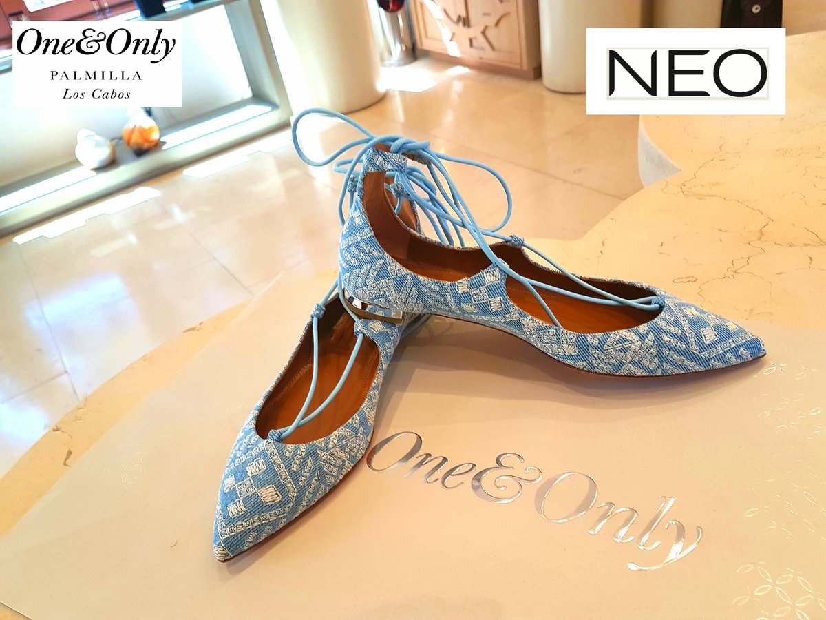#Aquazzura #NeoBoutique #Oneandonlypalmilla <a href="/NeoboutiqueOOP/">NeoBoutique One&Only</a> "If the shoe fits buy them in every color"