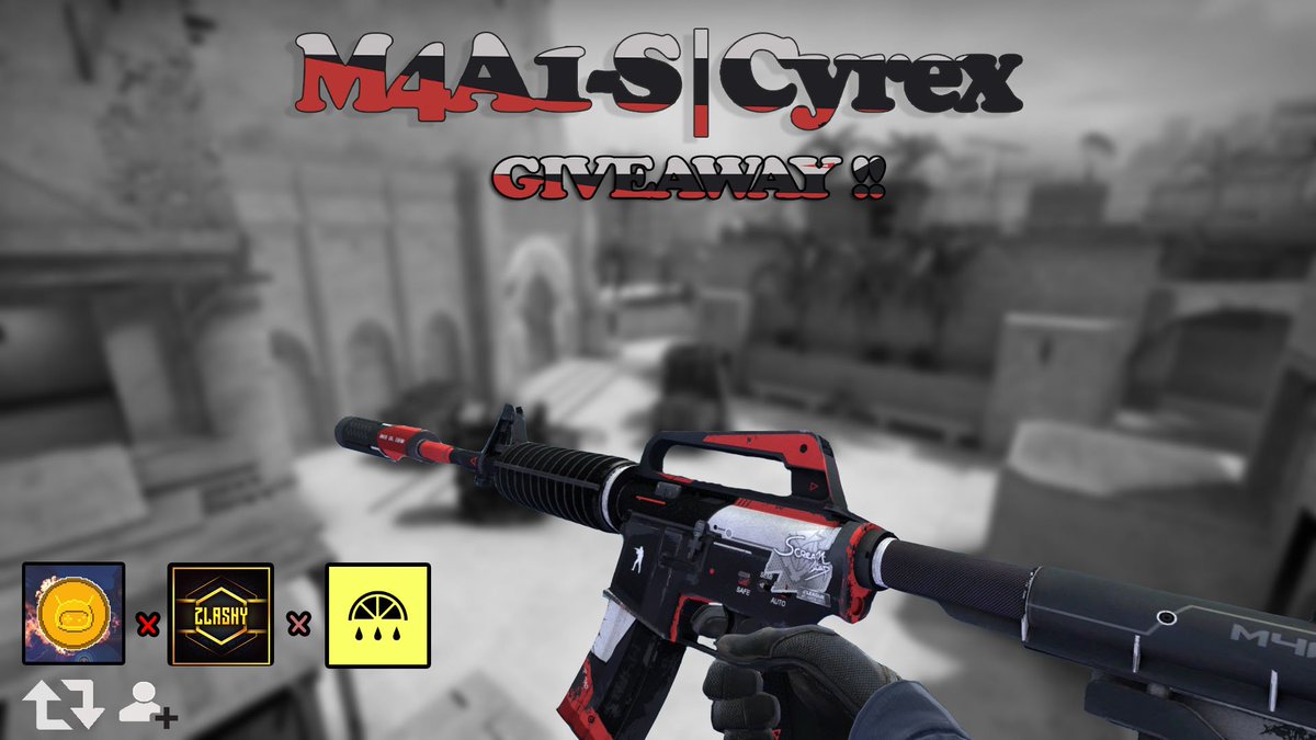 ⚡M4A1 Cyrex ⚡#CSGOgiveaway 

RT + Follow @gamebotsc + <a href="/YtZlashy/">Zlashy</a> + @lmon8de
MSG "Giveaway" m.me/lmon8 

24 HOURS⏳GL🍀