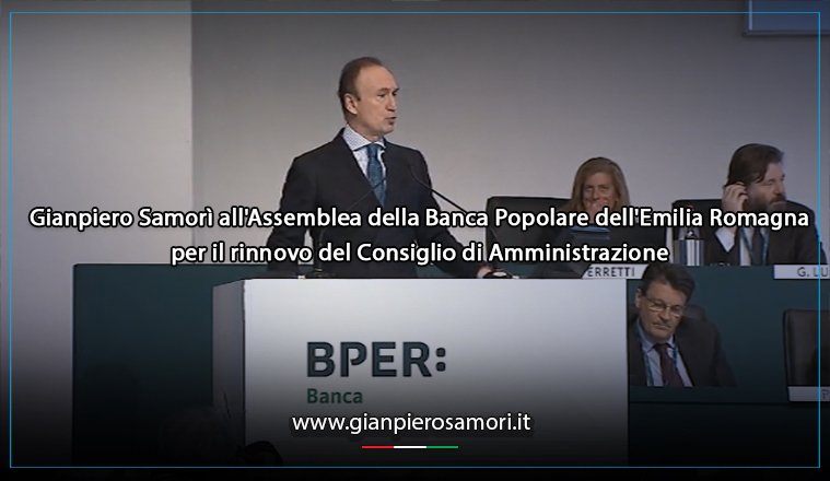 SamoriTW's tweet photo. Gianpiero Samorì all'#Assemblea della Banca Popolare dell'Emilia Romagna per il rinnovo del CdA #BPERBanca 
VIDEO -> https://t.co/xvcQPB3Rx2 https://t.co/VDu37Nb9Yo