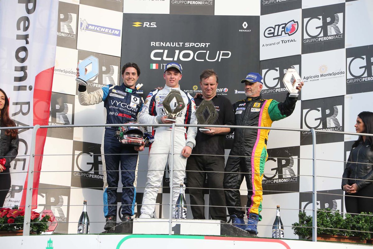 flp_renault's tweet photo. Rinaldi e Boguslavaskiy si impongono al @MugelloCircuit nel primo round #CLIOCUPITALIA che incorona anche "Due". https://t.co/3GpPQj9CJ7 https://t.co/08oqNHuzJ7