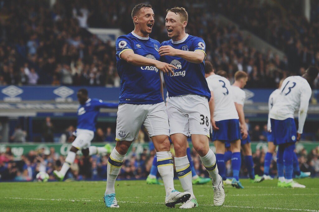 PJags06's tweet photo. What a game, big 3pts. Great atmosphere in the stadium, thanks for the support. Delighted to score again. #EVELEI @Everton #efc https://t.co/G6LJCt18CJ