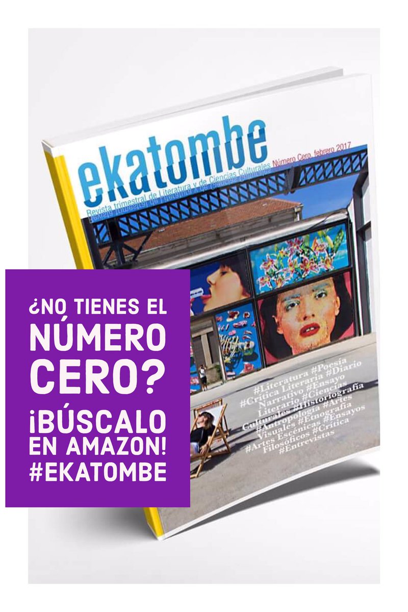 ExodusEdiciones's tweet photo. Revista de Literatura y Ciencias Culturales #ekatombe #Amazon https://t.co/5e1i7euVDa