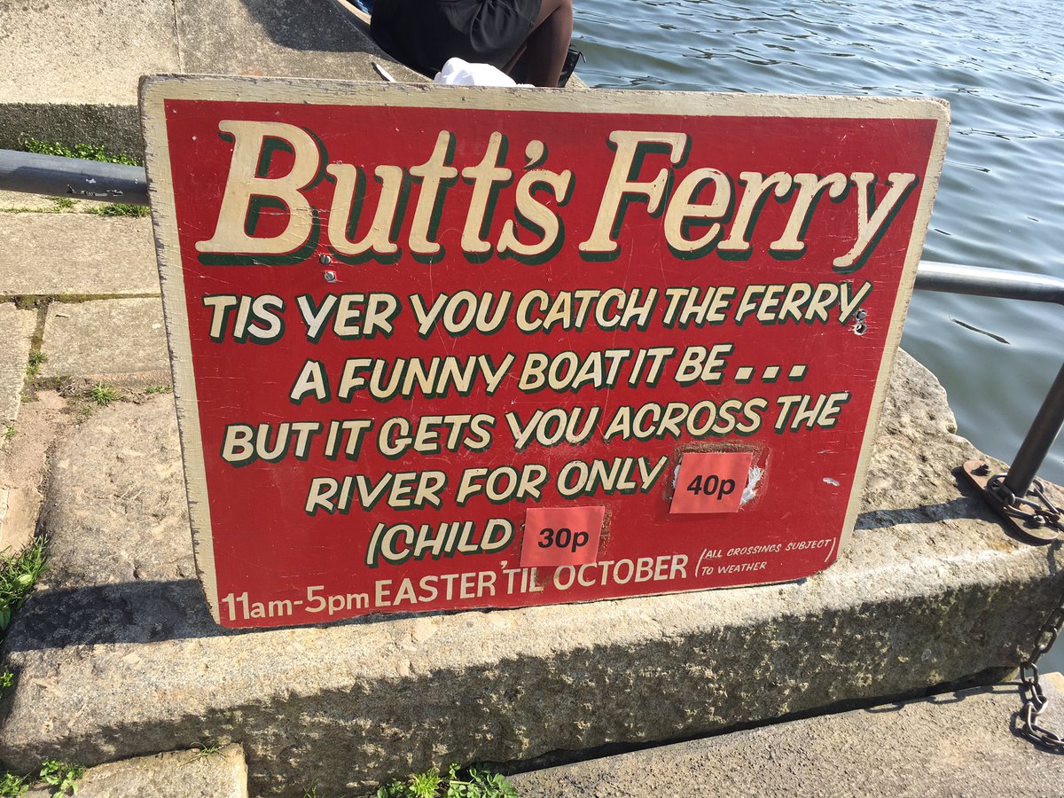 Good to see #ButtsFerry back on #ExeterQuay <a href="/ExeterCruises/">Exeter Cruises</a> 
#ferry #RiverExe #independents #EatDrinkRelax #Easter