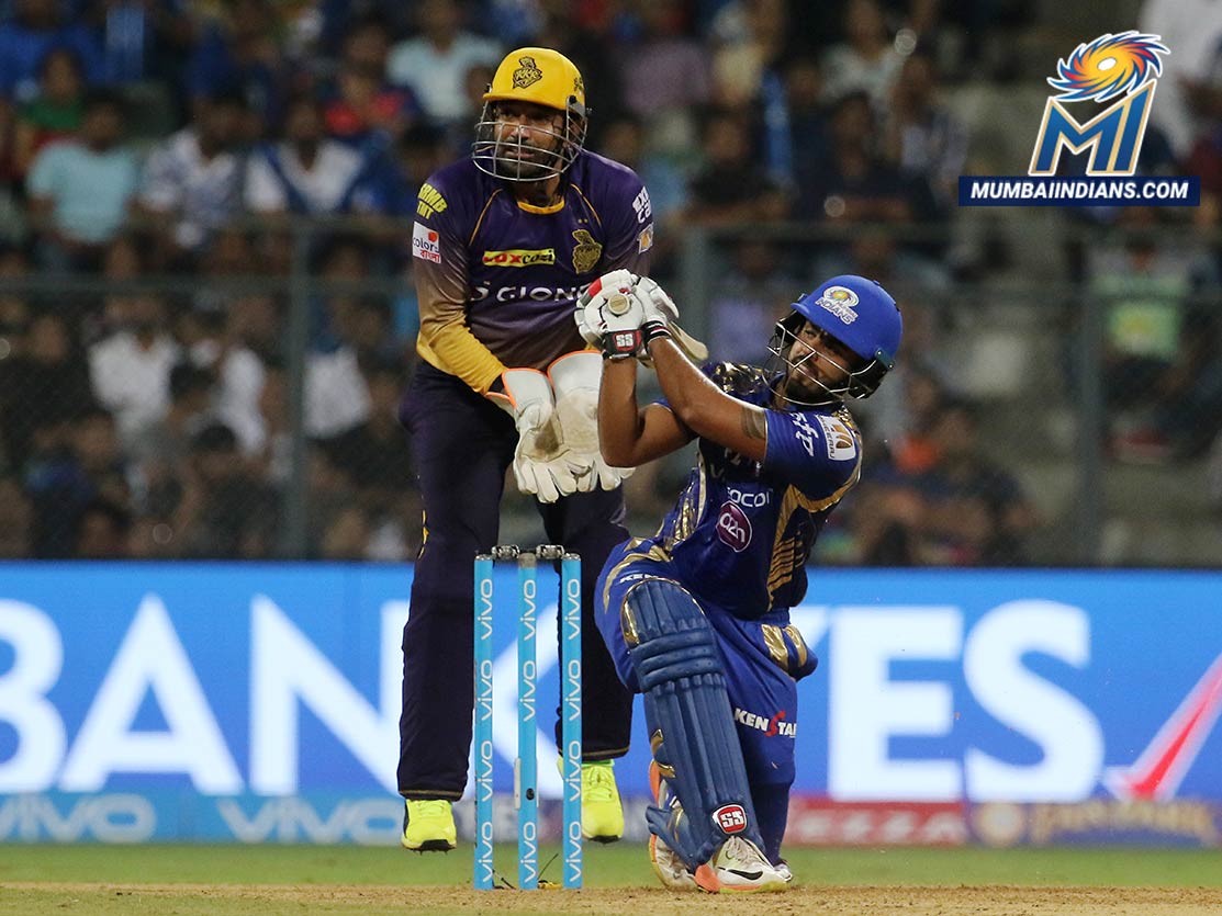 mipaltan's tweet photo. Come on, Nitish! Get us over the finish line! 💪

#MIvKKR #CricketMeriJaan https://t.co/VGn3gzNM4j