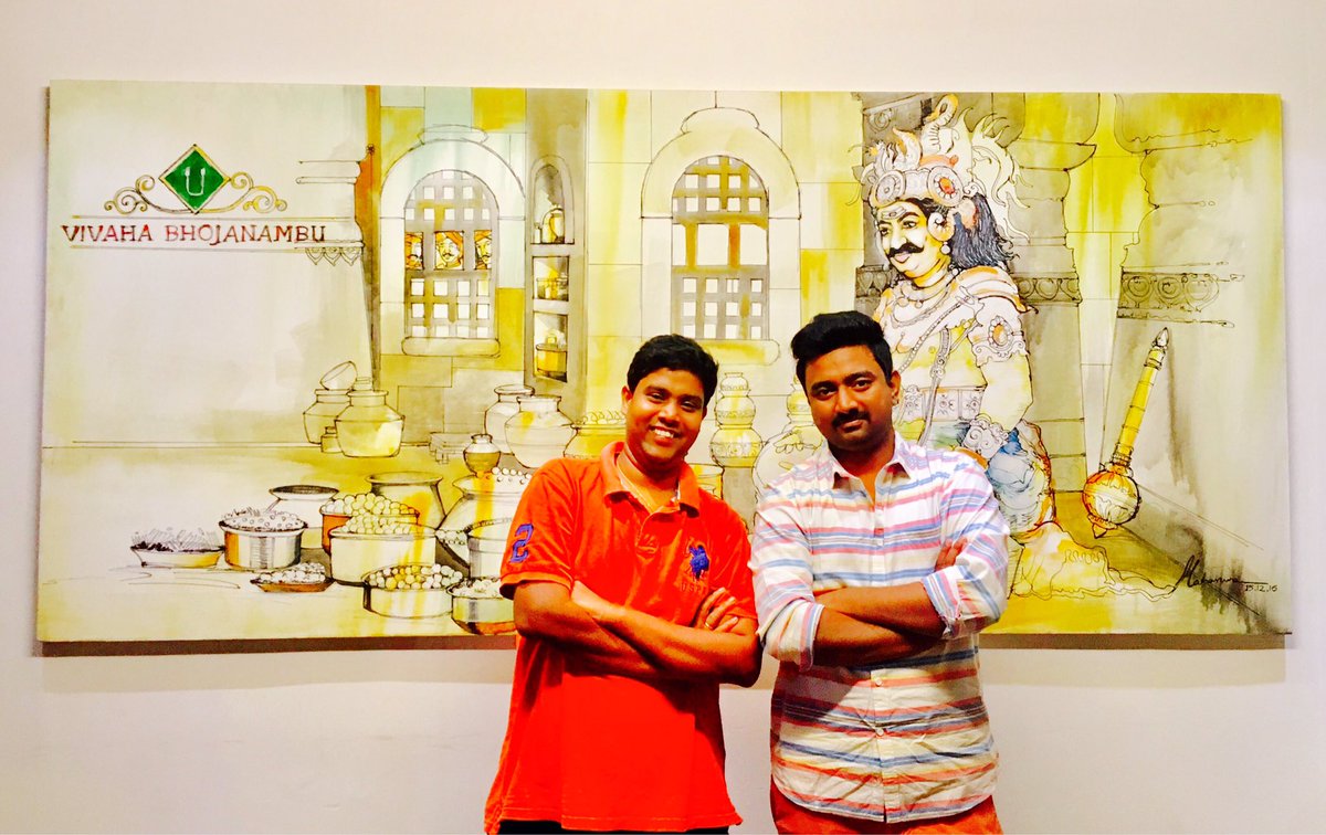 vamsik2k's tweet photo. #Perfectweekend #Authenticdinner #Chirusongs #iplmatch #mouthwateringdishes #vivahabhojanambu 

PC: @sarmakvs https://t.co/tVRCB2wWTZ