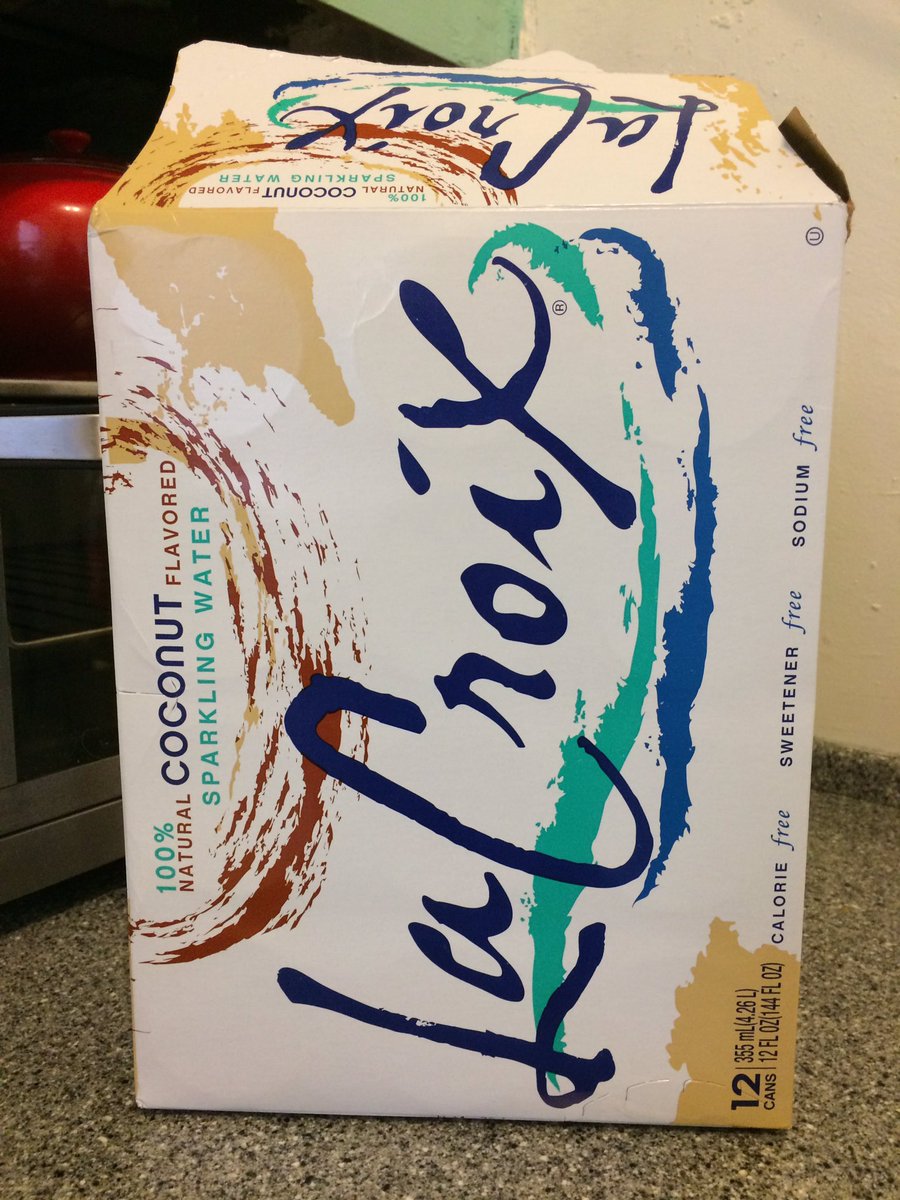 emma_chowns's tweet photo. @enjoyLaCroix the box and cans say coconut but there's no flavor 😢#mislabel #coconot #youputthepureinthecoconut #hauntedbythe👻 #nowfizzing https://t.co/gtQJyrDDNK