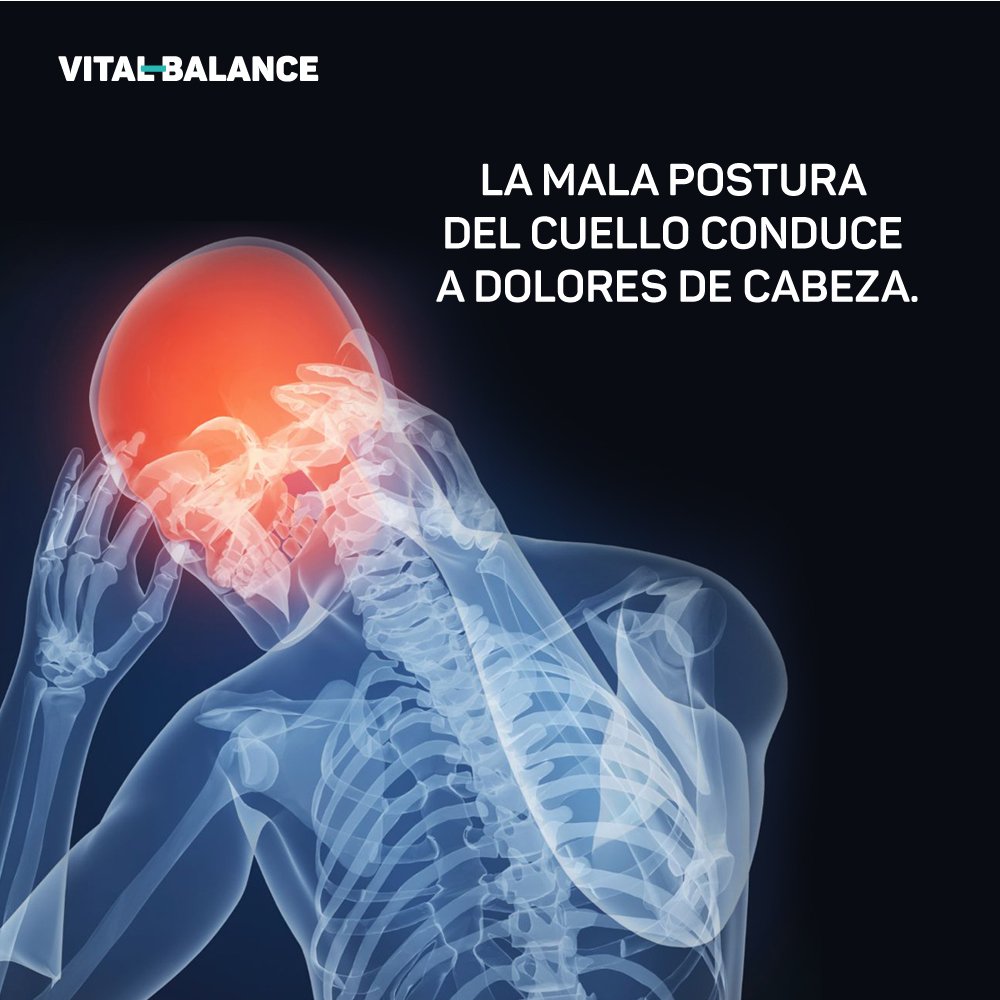 VBCabo's tweet photo. La mala postura del cuello conduce a dolores de cabeza. #Chiropractic #Physiotherapy #VitalBalanceCabo #KoralCenter #LosCabos #Cabo https://t.co/8BS7fvZBNT