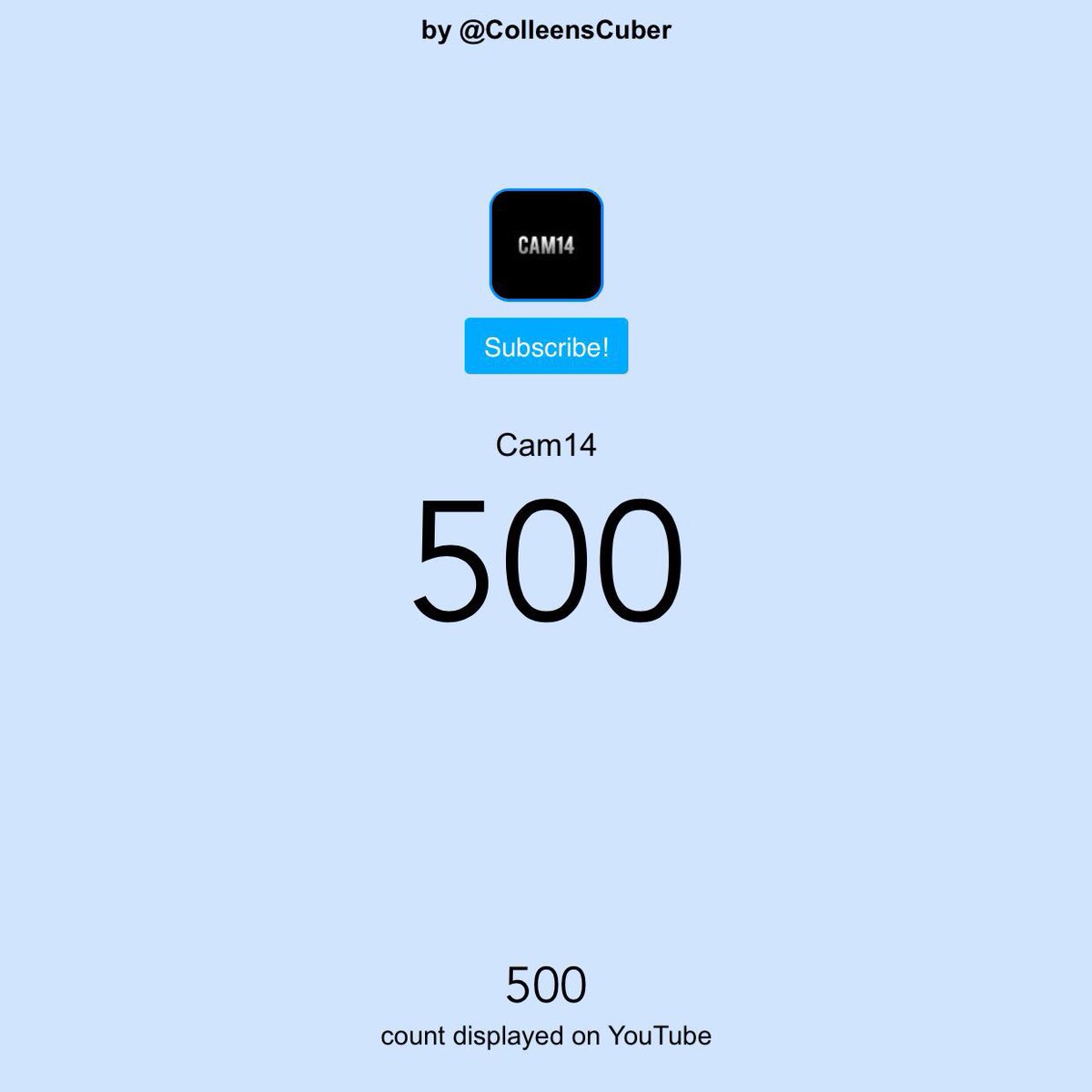 thecam14_'s tweet photo. thanks everybody! this is a massive milestone :) https://t.co/GtTqnKxB9O