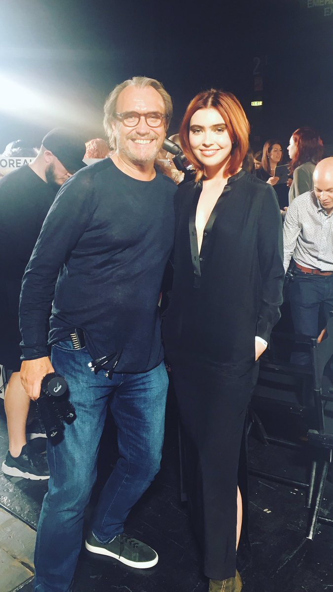 Gorgeous @EveMcGlynn and <a href="/RomualdSA/">Romuald SA</a> at tonight's <a href="/L/">I have but one letter. It is L</a>'Oréal colour trophy regional finals! #lct17