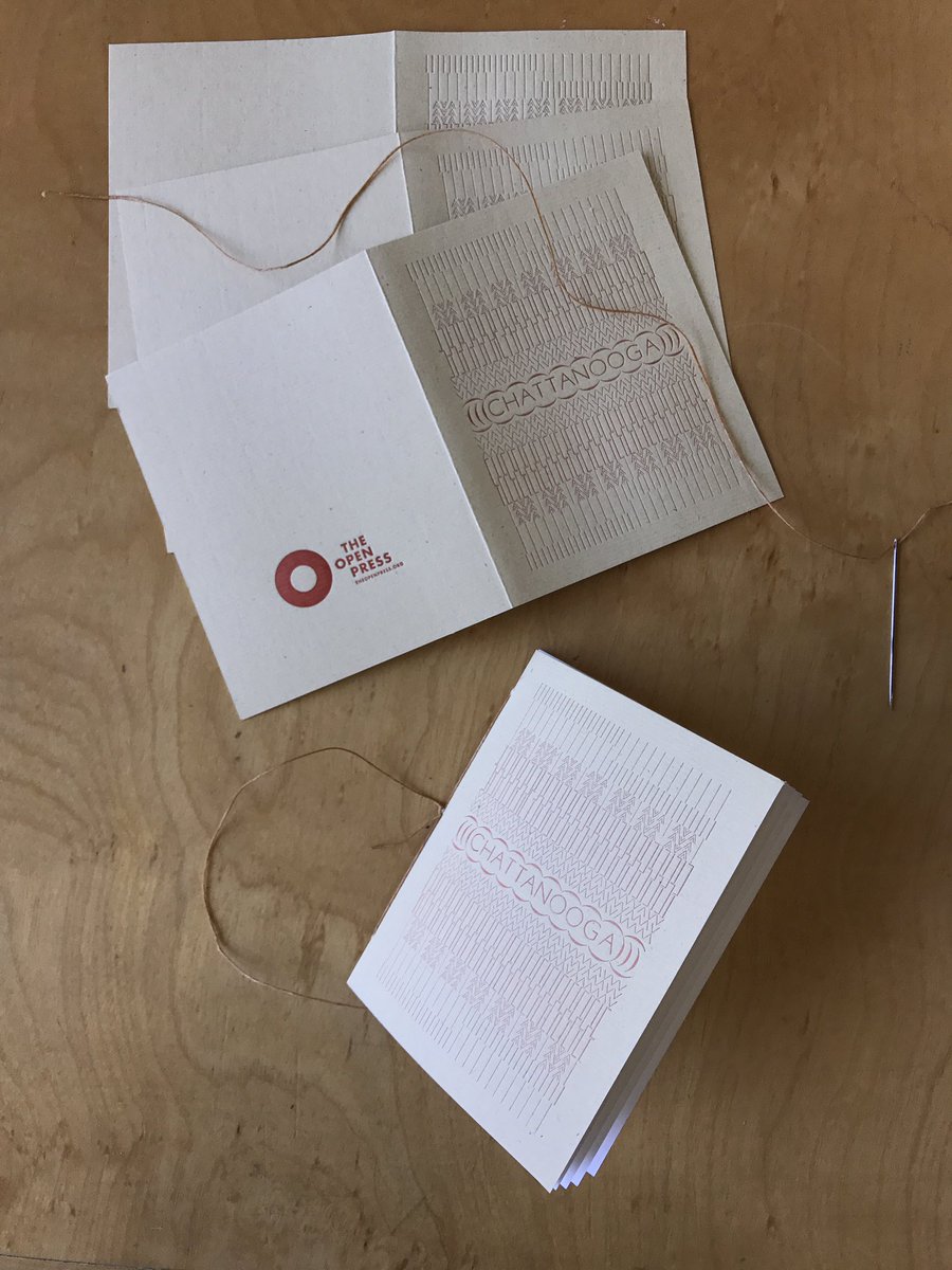 ( CHATTANOOGA ) Spring Studio Sale happening until 4pm. Come make a free book with a letterpress cover.