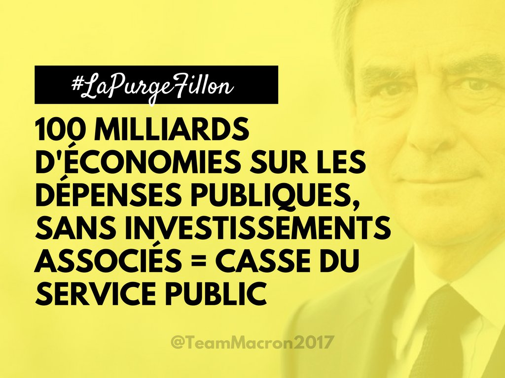 📣 #LaPurgeFillon, c'est une casse du service public !

#FillonParis