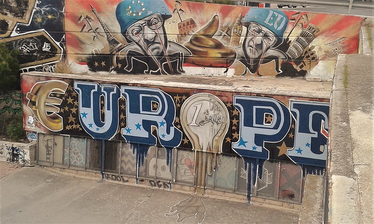 This #StreetArt mural by Twitch is two years old now, but I only saw it yesterday here in #Msida #Malta