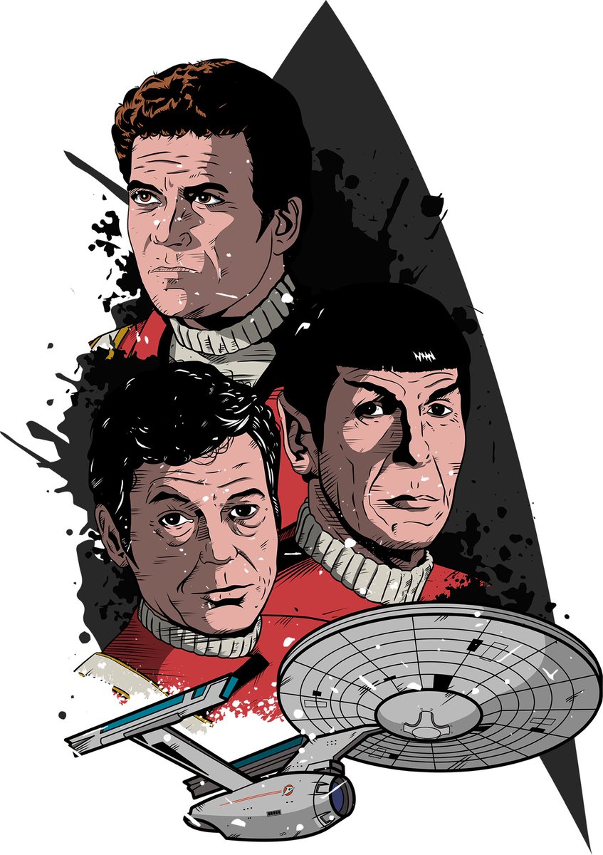R_Imaginings's tweet photo. #startrek classic #comic tribute complete. Have done two, this one has no text.... #kirk #spock #mccoy https://t.co/sYKzwzHfCm