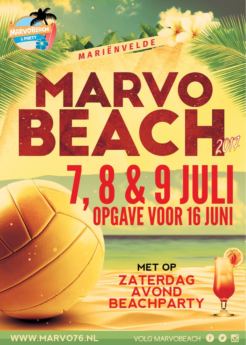 Zijn de beachkriebels op deze sunny sunday ook bij jou weer aangewakkerd? Schrijf je dan nu in voor #MarvoBeach! marvo76.nl/images/stories…