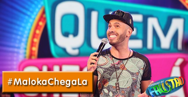 gshow's tweet image. MC Maloka embalou suas risadas? Use a hashtag #MalokaChegaLa para dar o prêmio para ele #Domingão ➡️ glo.bo/2nXCTak