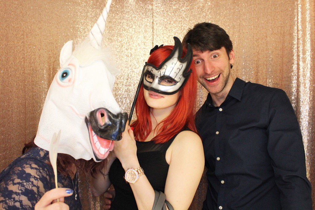 halophotobooth's tweet photo. Happy unicorn day everyone! We spotted a wild unicorn in the photo booth! 🦄 #unicornday https://t.co/CDqQug6TJF