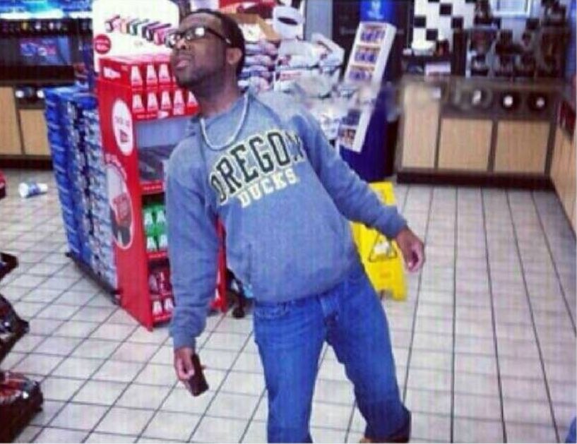 When you're the next person in line but your mum left you to go get something else