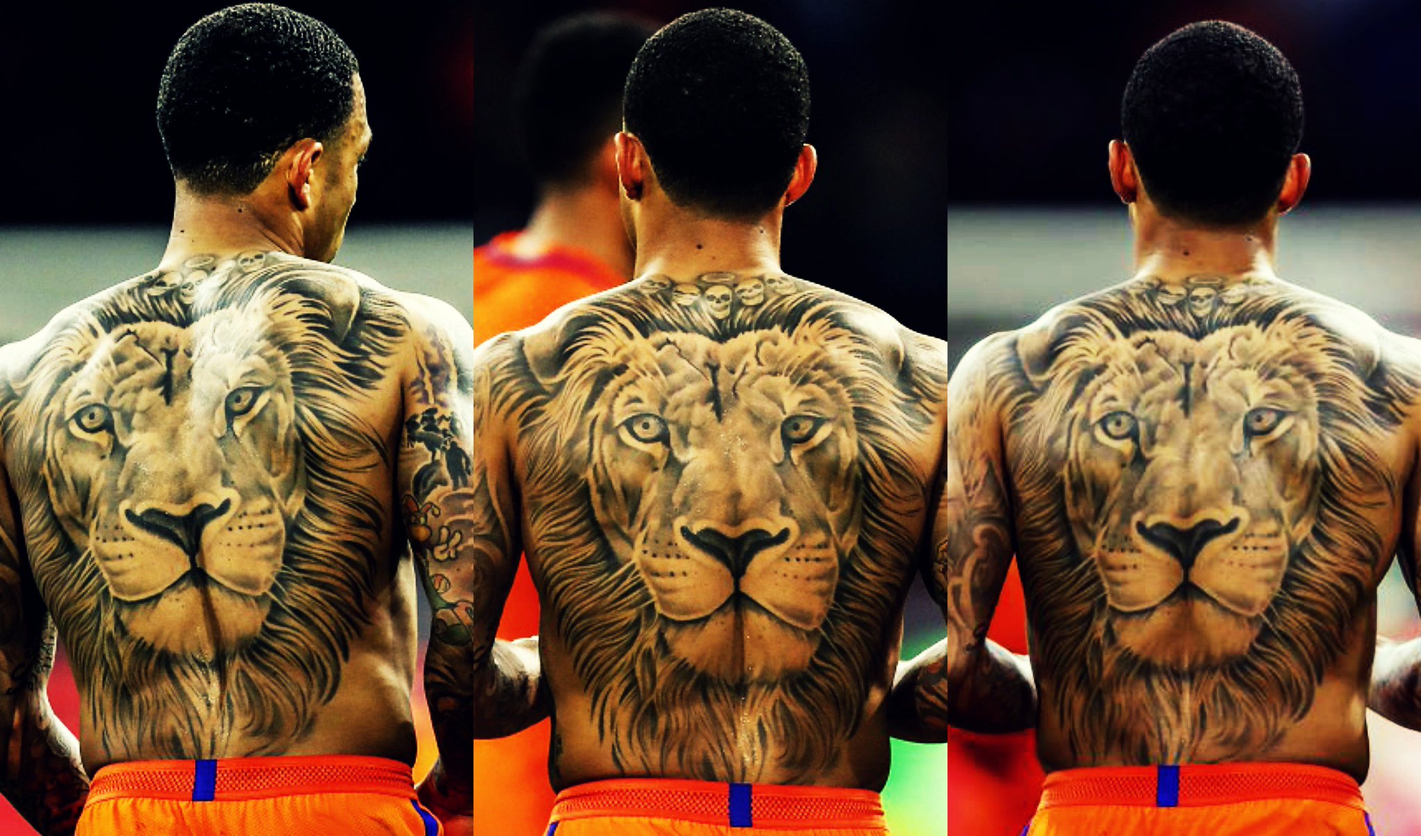 Memphis Depay Tattoo - Memphis Depay tattoos. #upperChesttattoomens