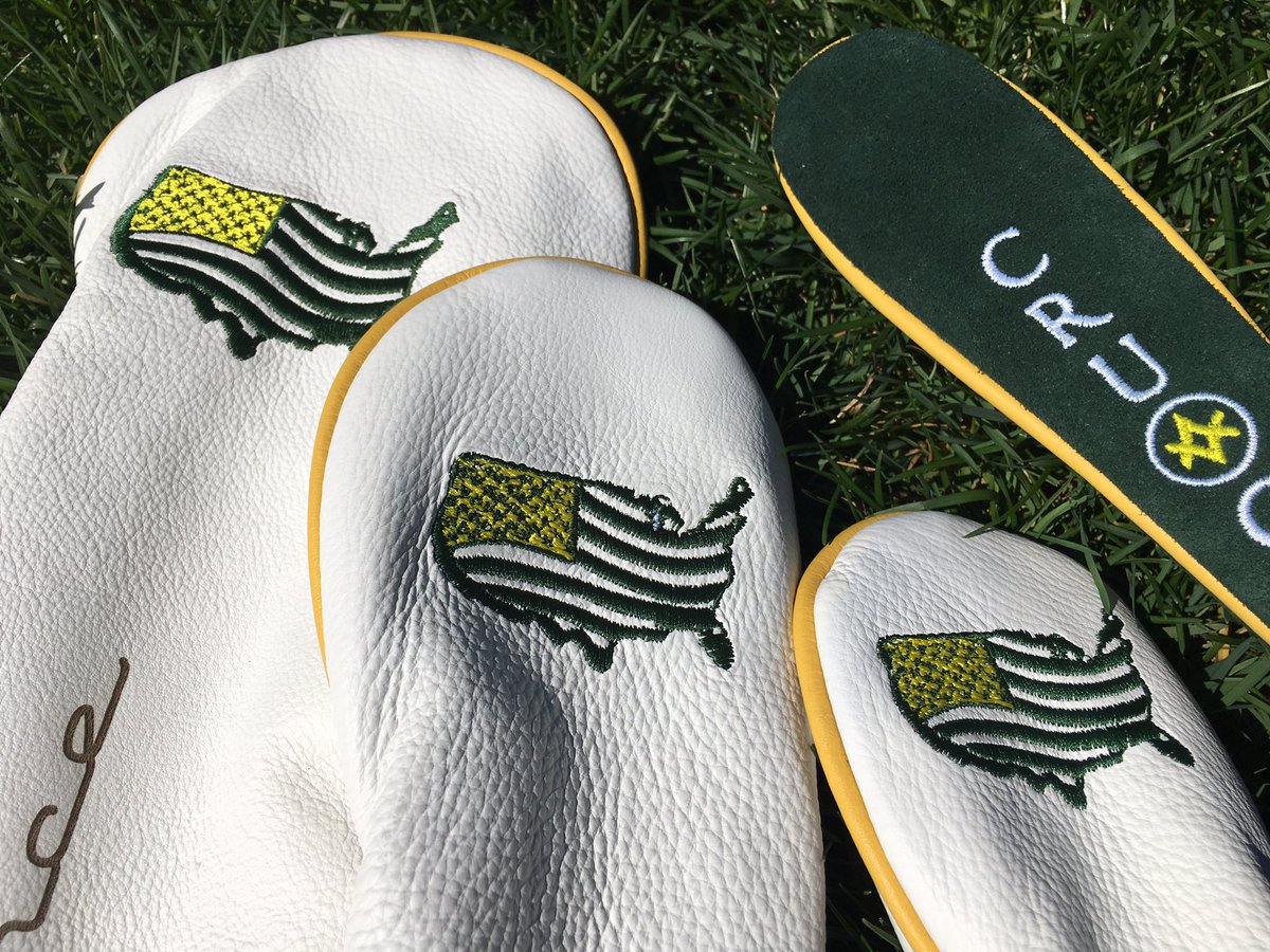 #TheMasters GIVEAWAY (3 of 4): FULL SET <a href="/CRUgolf/">CruGolf</a> Masters Headcovers. Same ones Rickie is using. Follow both/RT2Win! pgapappas.blogspot.com/2017/04/pgapap…