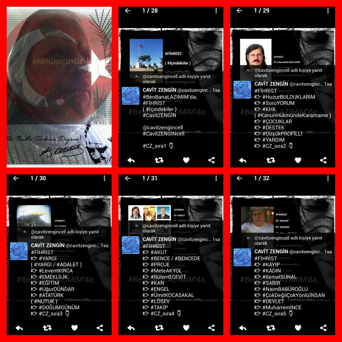 cavitzengincell's tweet photo. #FİHRİST
#Liste1👇
#CZ_sıra1
#CZ_sıra2
#CZ_sıra3
#CZ_sıra4
#CZ_sıra5
#CZ_sıra6
#CZ_sıra7
#CZ_sıra8
#CZ_sıra9
#CZ_sıra10
#CZ_sıra11
#CZ_sıra12 https://t.co/jN96mzv5xY