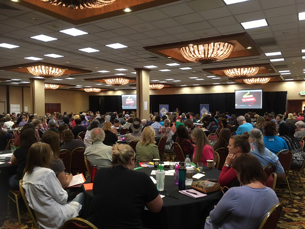 ACLwoo's tweet image. Packed house at #ACLUcon = building power for #WeThePeople