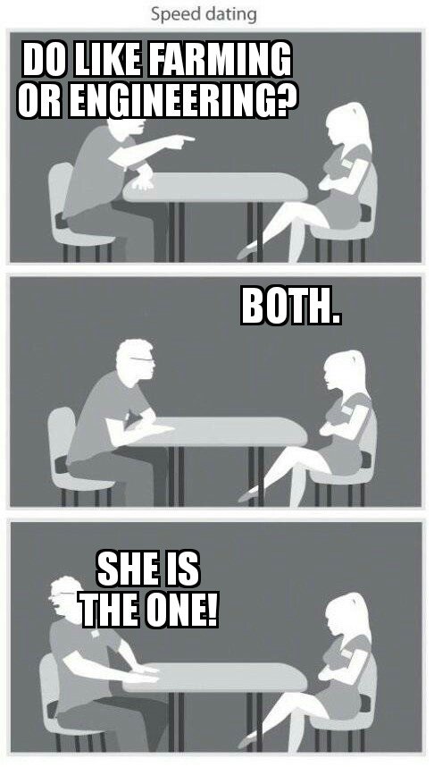 AgriEngrs's tweet photo. I love you already! hahahaha
#AgriEngineer #SpeedDating https://t.co/s9vRFmphvS