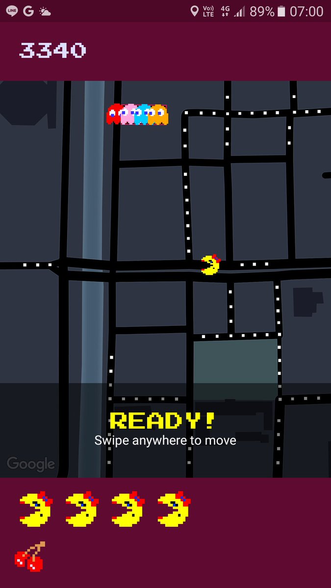 flukeflu's tweet photo. #GoogleMaps มีเกม #PacMan ให้เล่นด้วย
#GoogleMapsPacMan https://t.co/SS2BS8oMuK