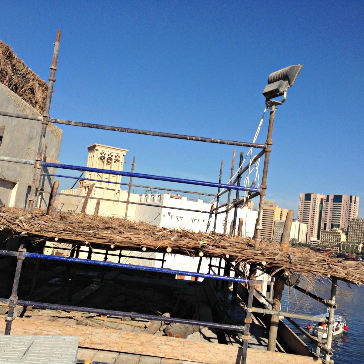 CapeReed's tweet photo. Construction has commenced at Marsa Al Seef #Dubai. We are constructing heritage barasti shading structures! #MarsaAlSeef #Construction https://t.co/DlLnrmHH8l