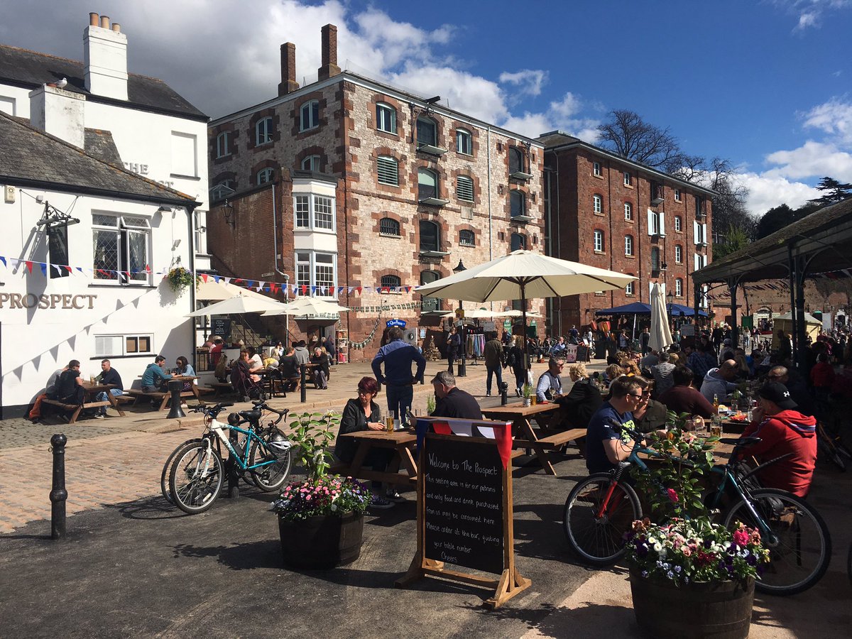 It's been fantastic to see #ExeterQuay come alive again today!  facebook.com/theprospectexe… #Easter #alfresco #EatDrinkRelax #independent
