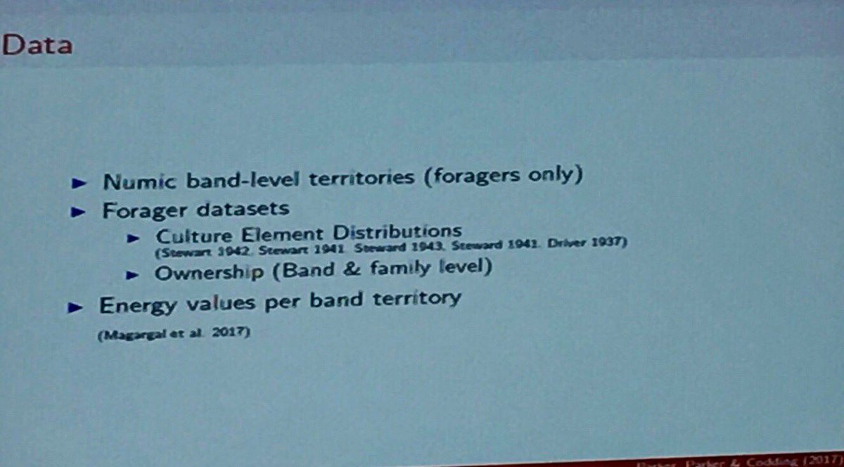 amwkim's tweet photo. A Parker, C Parker & B Codding—When to Defend? Optimal Territoriality across the #Numic Homeland #SAA2017 #s383 (nonequestrian, nonmaize) https://t.co/2aZwcYg3hF