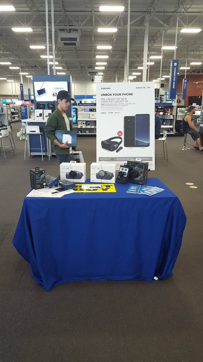 rileyjocohen's tweet photo. It's all about the pre-order table!  Come on down today to Best Buy 157, secure your #SamsungGS8 &amp; get the best promos!  #NRWINSGS8 @quyent https://t.co/W0p8BVoHSk