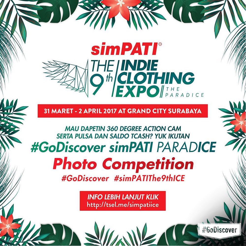 SIMPATI's tweet photo. Mau 360 Action Cam serta saldo TCASH + pulsa ratusan ribu? Retweet!

Ikutan kompetisi #GoDiscover #simPATIthe9thICE di IG @indiclothingxpo https://t.co/siPWEqheCt