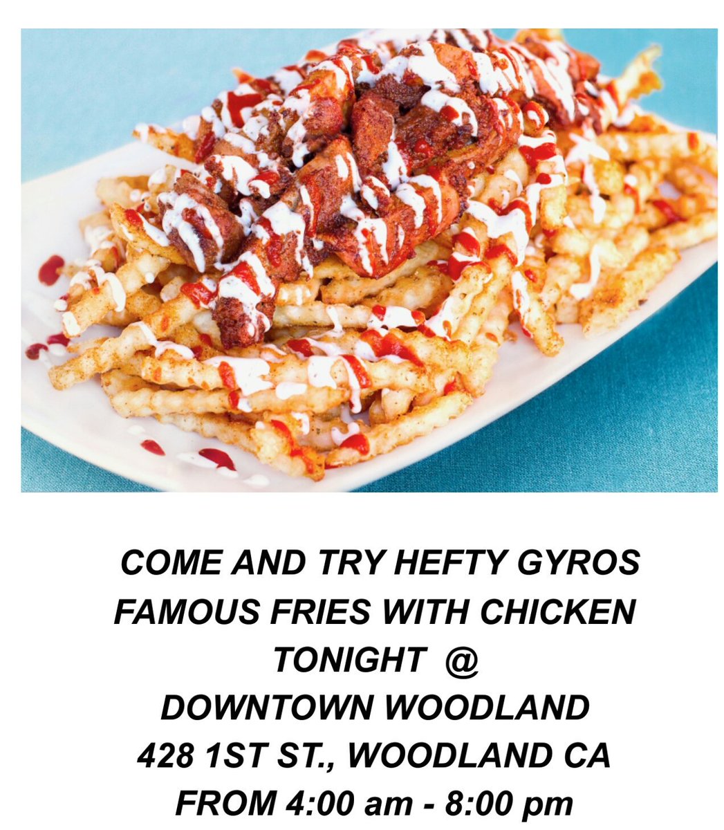 #woodland  #downtownwoodland #woodlandfood #woodlandfoods #woodlandfoodtruckmania #sacramento #gyros #halal #SacramentoProud