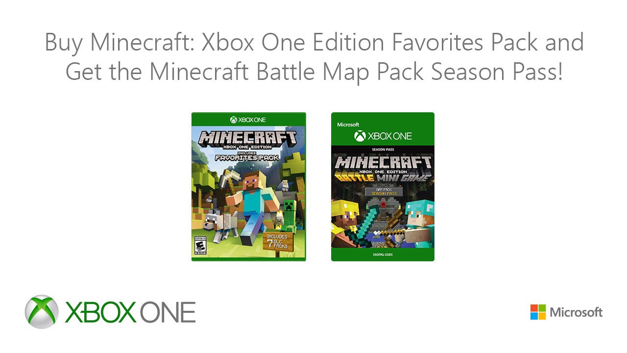 Xbox Double Up On Minecraft E10 With The Favorites Pack And Battle Season Pass More At T Co 4zdgehqpbg