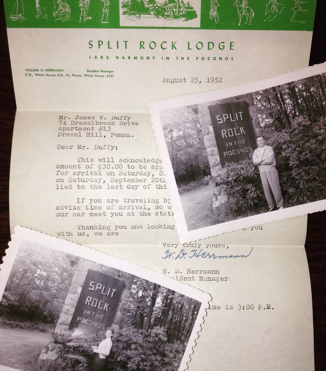 splitrockresort's tweet photo. How cool is this!? #1952 #ConfirmationLetter #SplitRockLodge #HoneymoonDestination https://t.co/Ht0erT0raW
