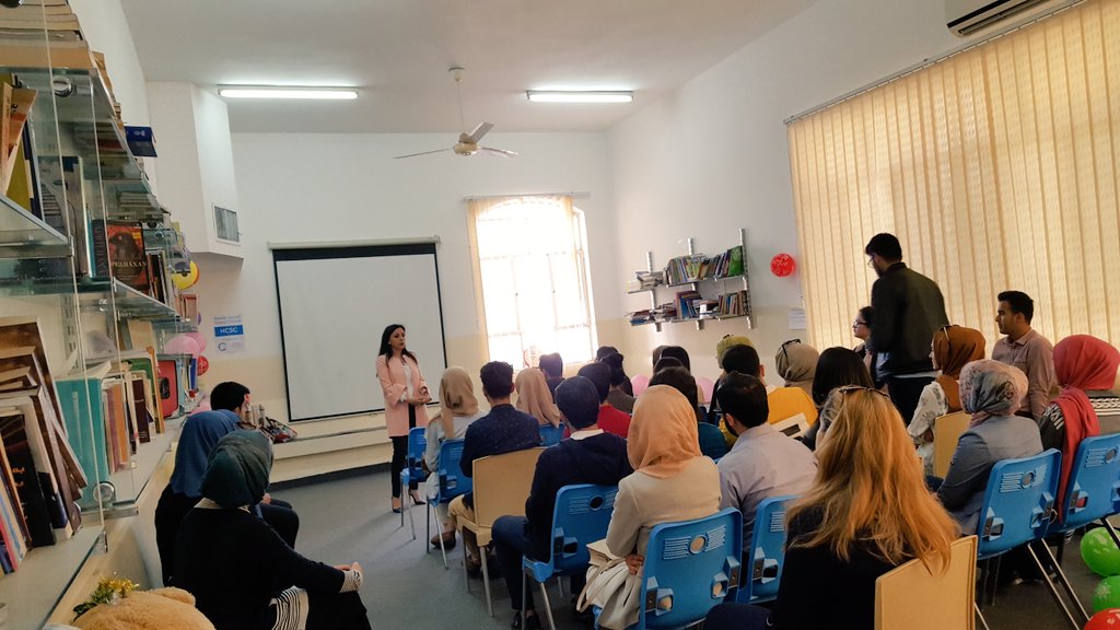 imanarazzaq's tweet photo. Happy to have had @hannajaff give motivational/youth empowerment speech to our volunteers @ Hewler #CancerSupportCenter today #Globalshapers https://t.co/b8EUcDICk3