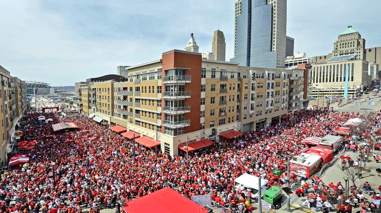 AllaireMatt's tweet image. Sure, there is baseball on today, but it's not really #OpeningDay until the city of Cincinnati celebrates